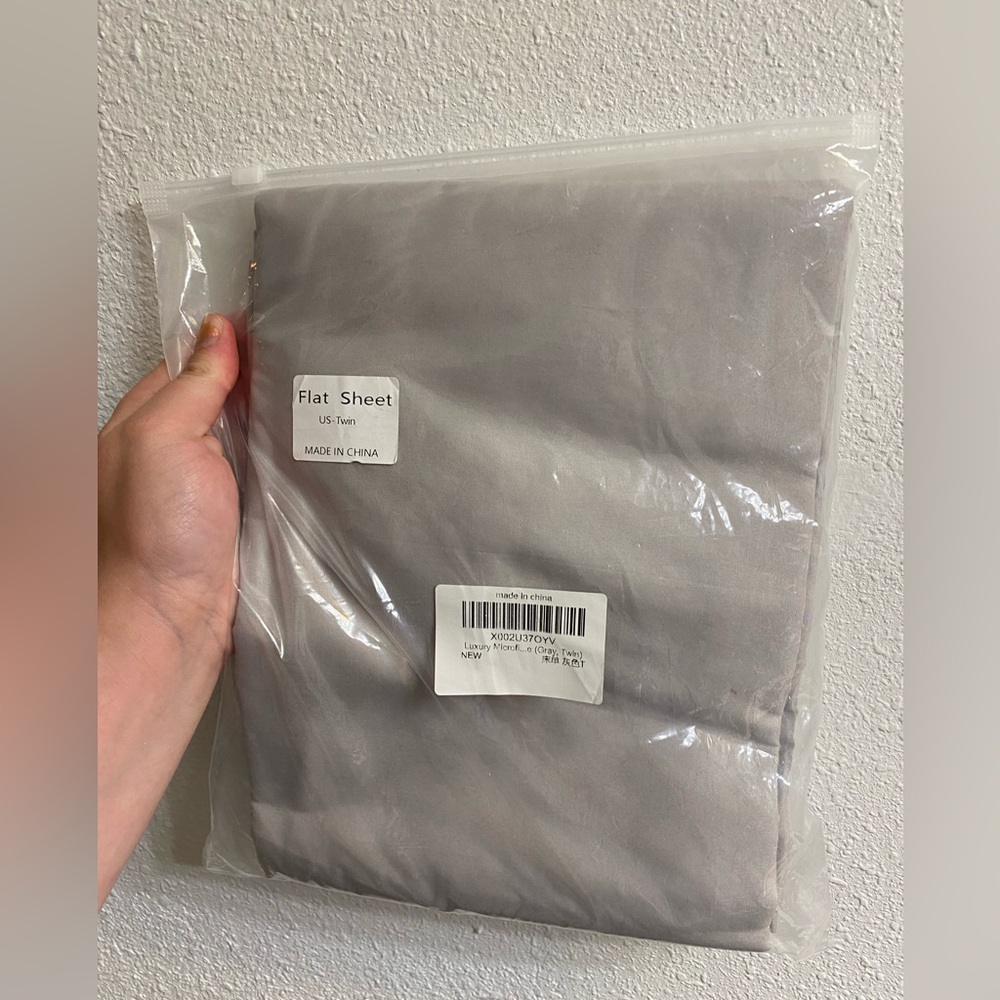 Gray Twin Top Sheet - NWT